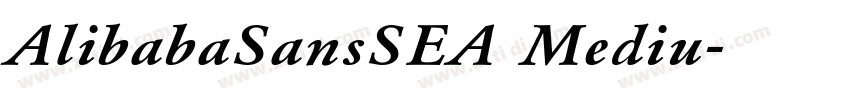 AlibabaSansSEA Mediu字体转换